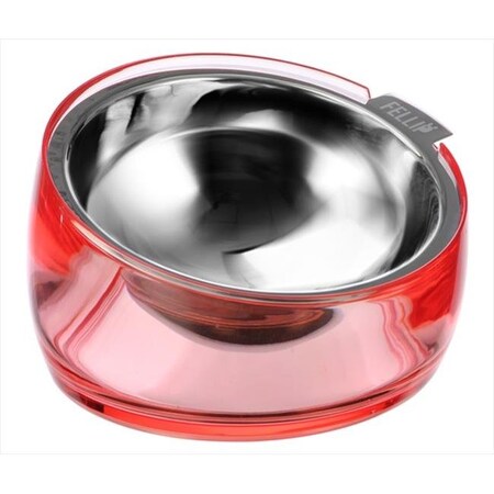 Felli Pet Felli Pet NPA3SB4-1-10S Oblik 5.5 In. Superb Pet Bowl Pink Ruby NPA3SB4-1-10S